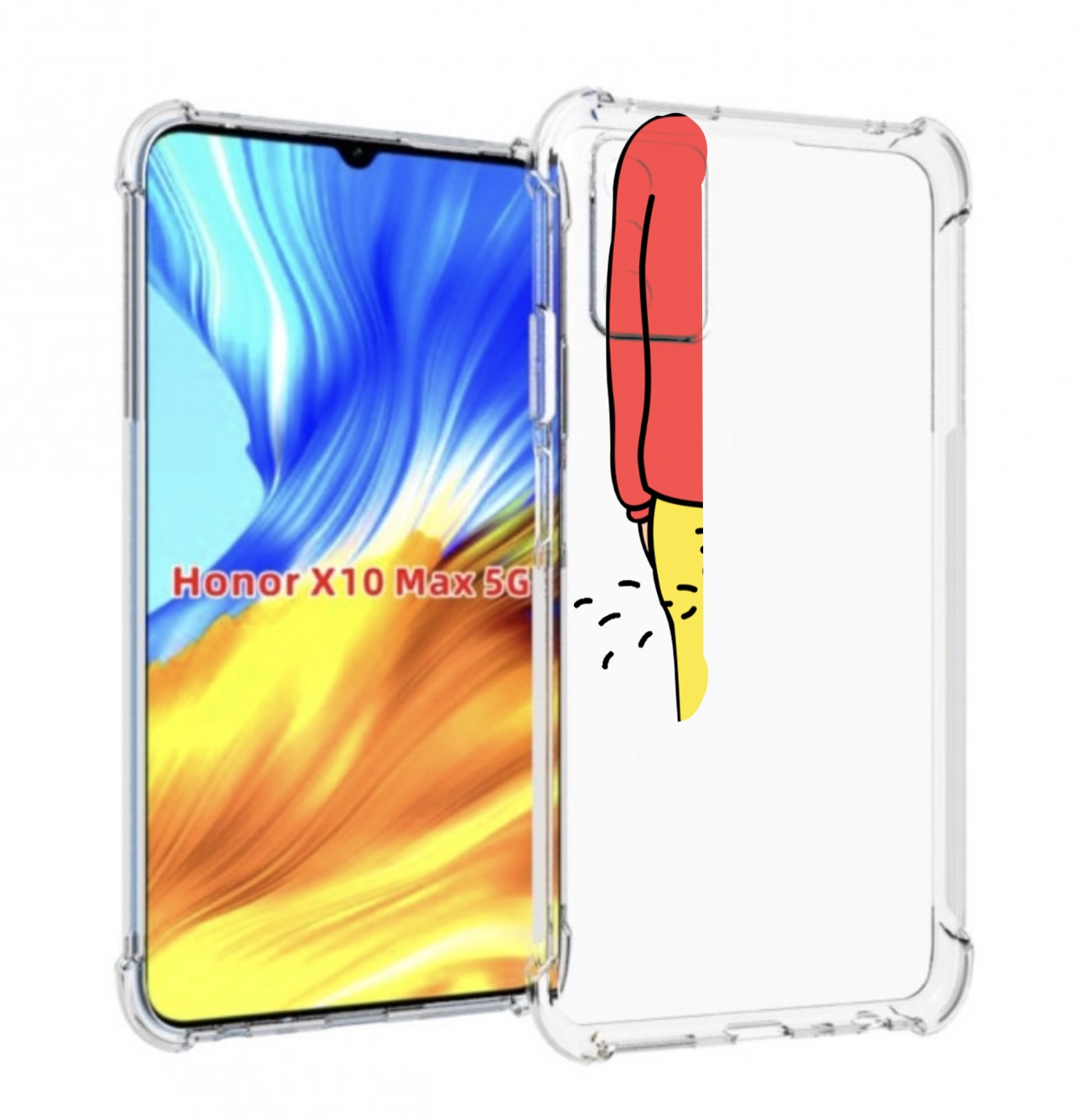 

Чехол MyPads смешной-мужчина для Honor X10 Max, Прозрачный, Tocco