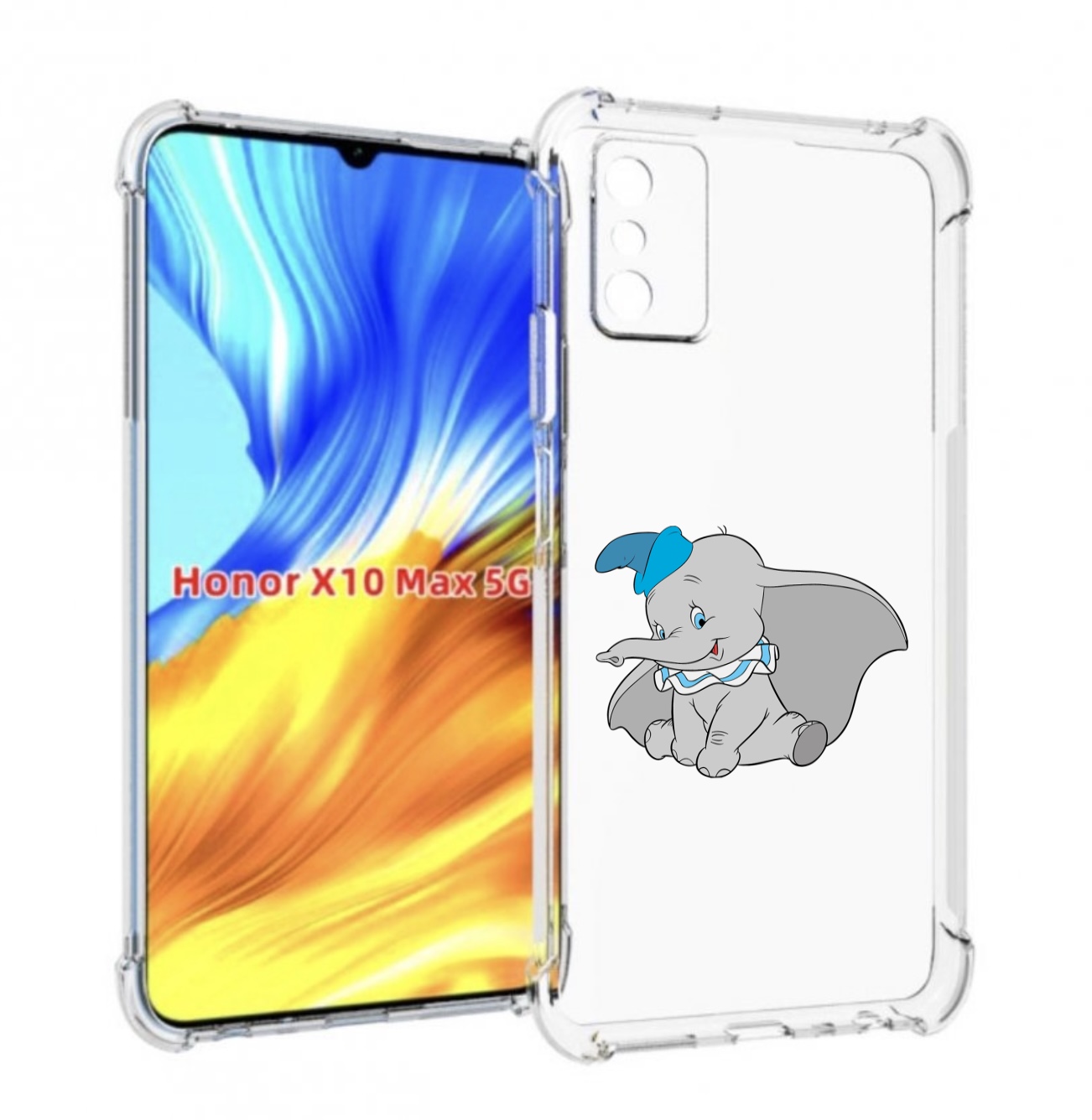 

Чехол MyPads слоненок-с-большими-ушками для Honor X10 Max, Прозрачный, Tocco