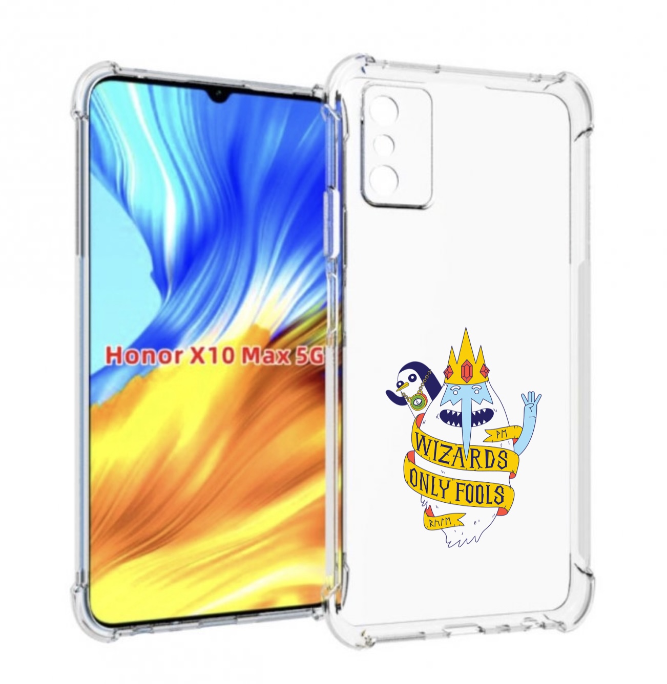 

Чехол MyPads время приключений снежный король для Honor X10 Max, Прозрачный, Tocco