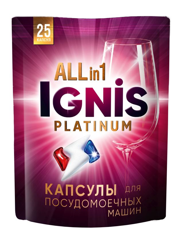 

Капсулы Vmi Group Ignis для посудомоечной машины 25шт