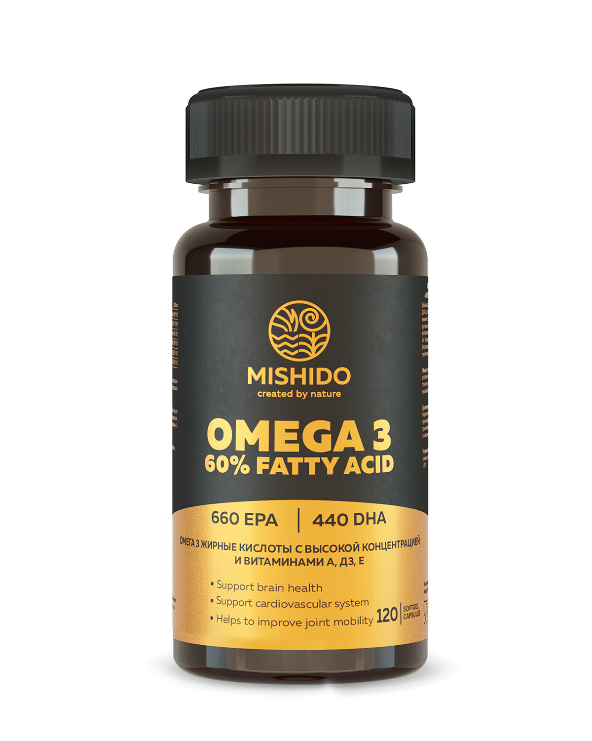 

Омега 3 АДЕ 60% MISHIDO капсулы 120 шт.