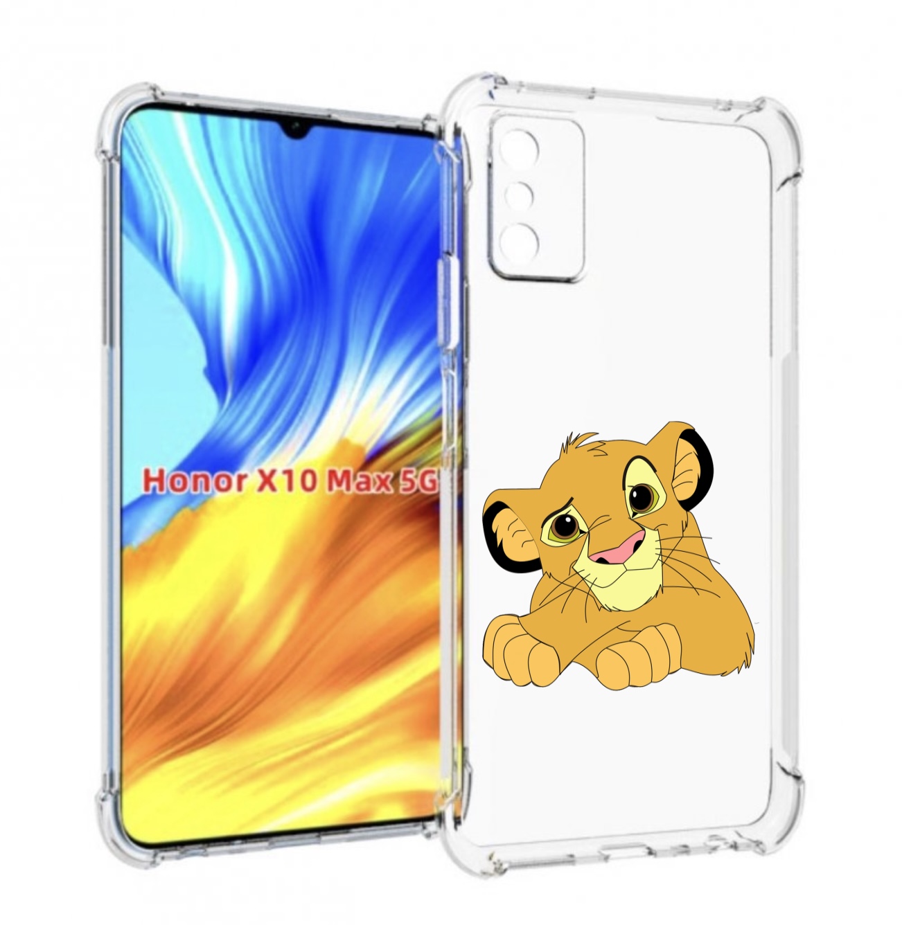 

Чехол MyPads симба-красивый для Honor X10 Max, Прозрачный, Tocco