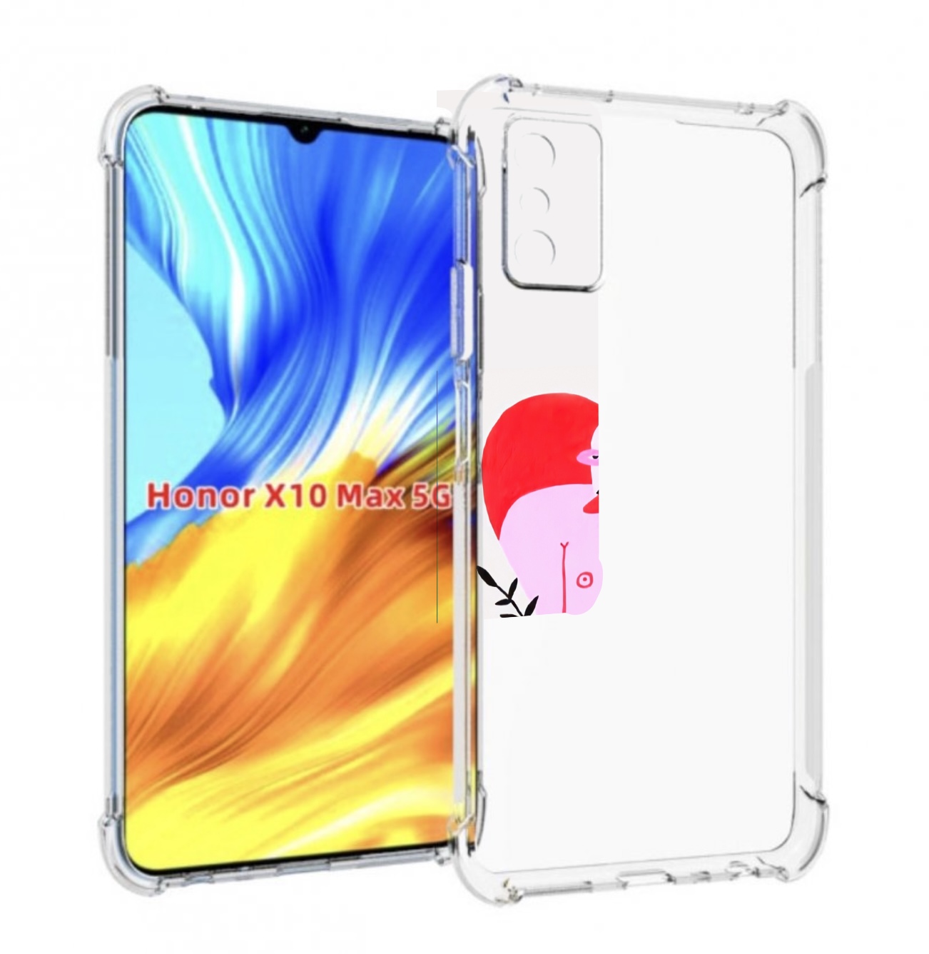 

Чехол MyPads силач в сердце женский для Honor X10 Max, Прозрачный, Tocco