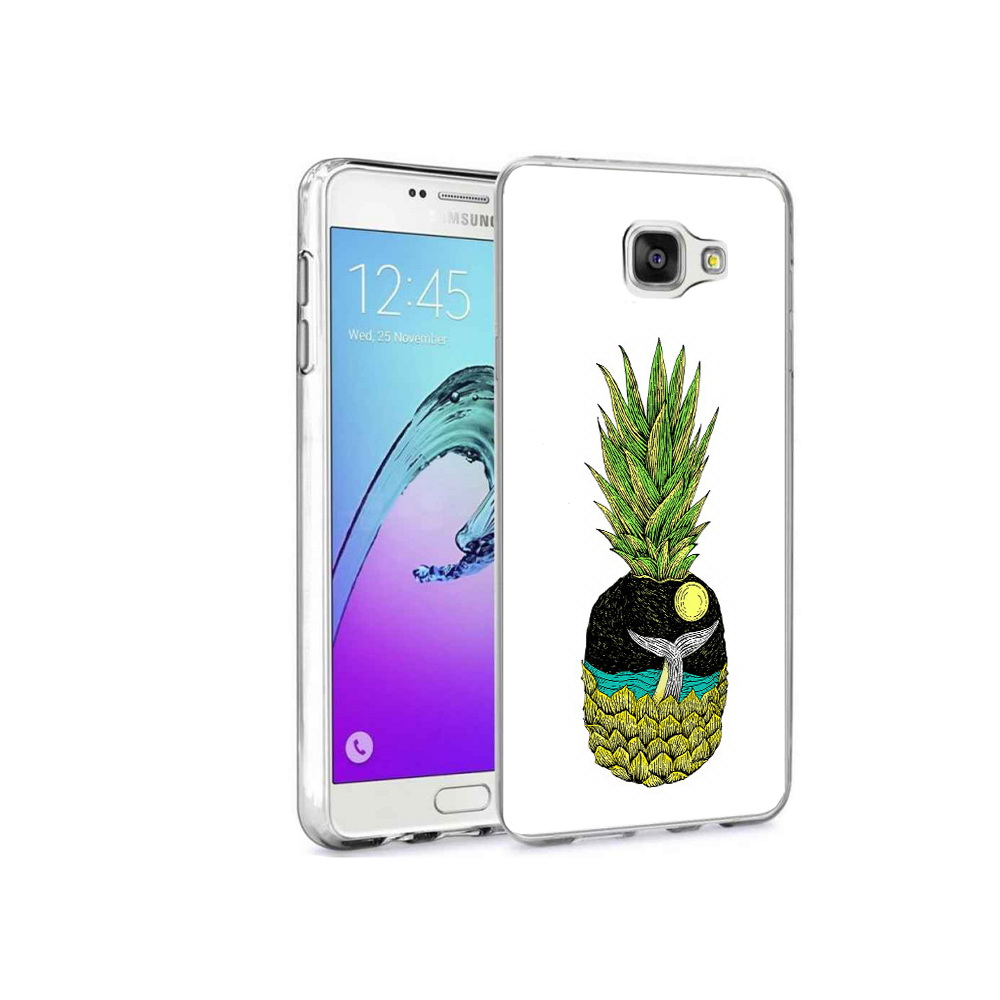 

Чехол MyPads Tocco для Samsung Galaxy A9 Pro ананас с китом (PT52968.556.220), Прозрачный, Tocco