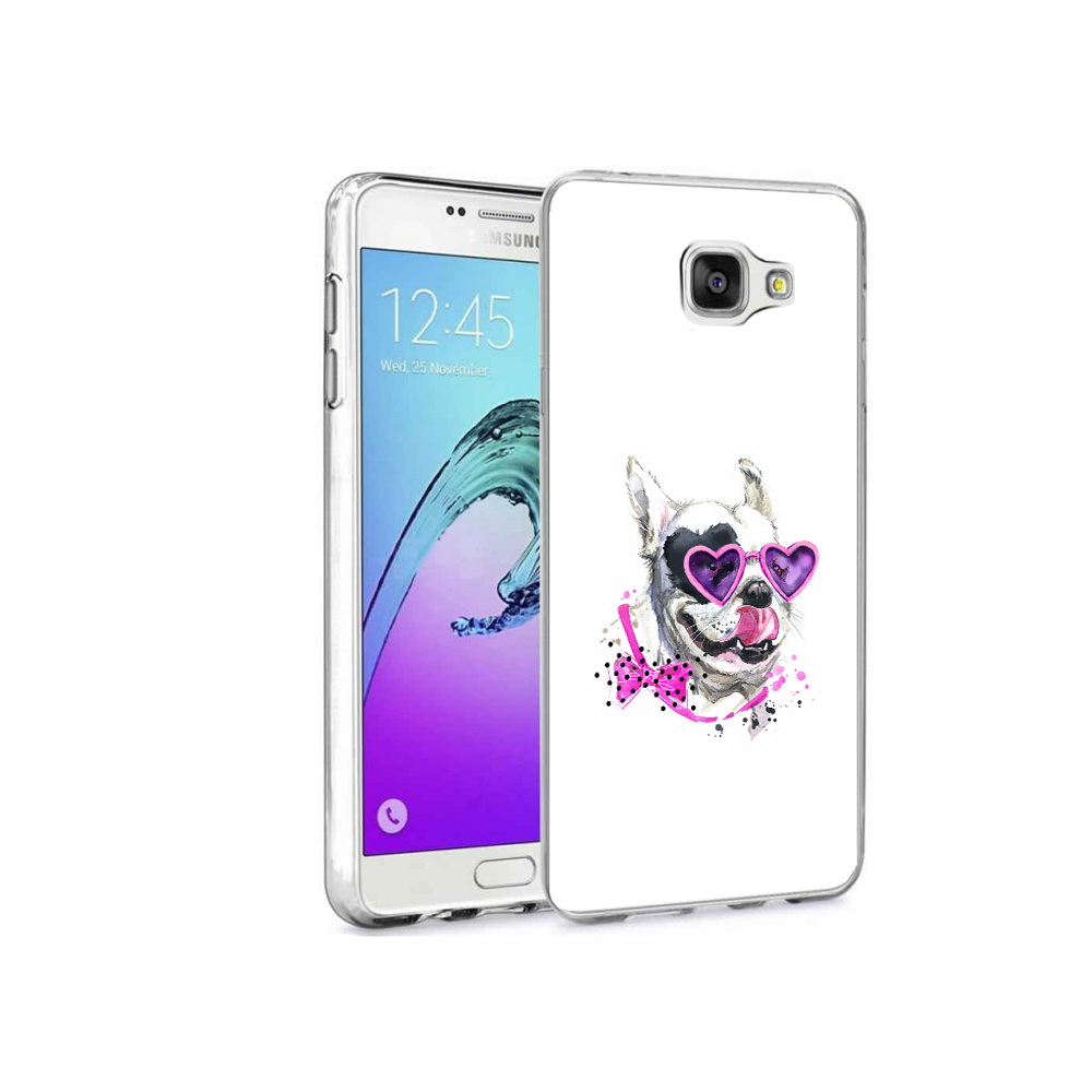 

Чехол MyPads Tocco для Samsung Galaxy A9 Pro акварельный пёс (PT52968.556.218), Прозрачный, Tocco