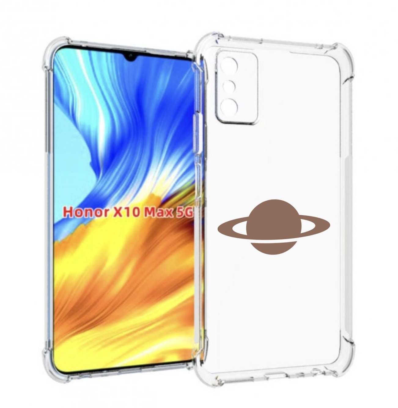 

Чехол MyPads сатурн для Honor X10 Max, Прозрачный, Tocco