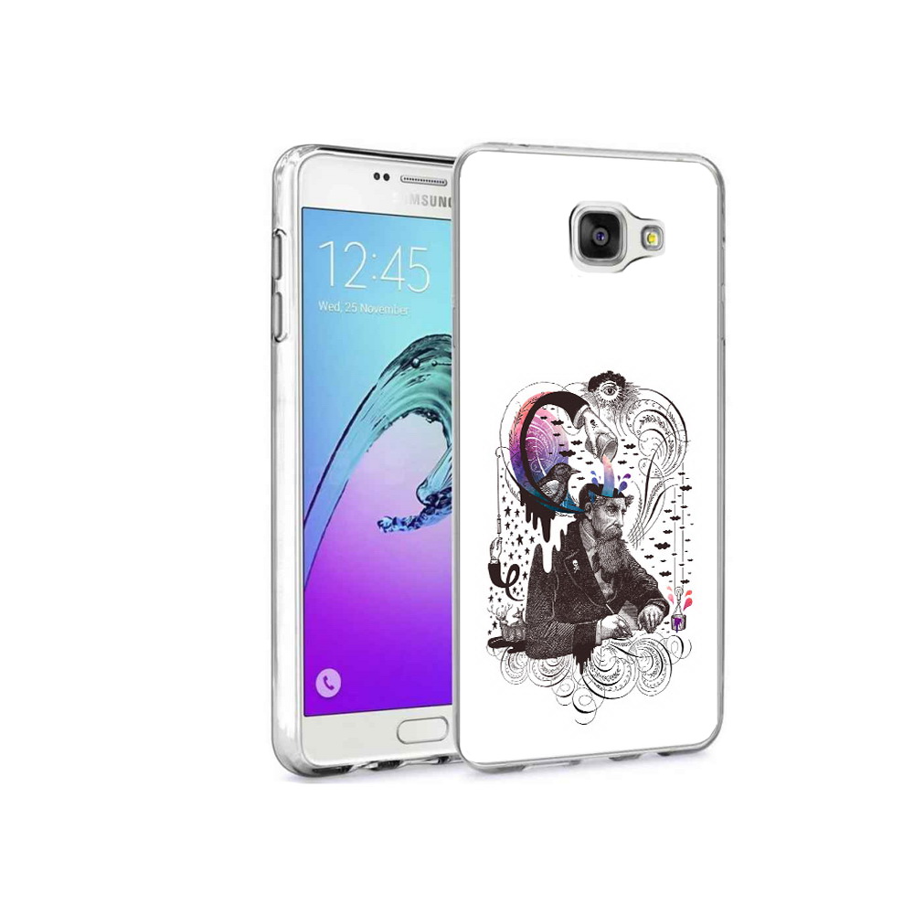 

Чехол MyPads Tocco для Samsung Galaxy A9 Pro абстракция думающий мужчина (PT52968.556.210), Прозрачный, Tocco