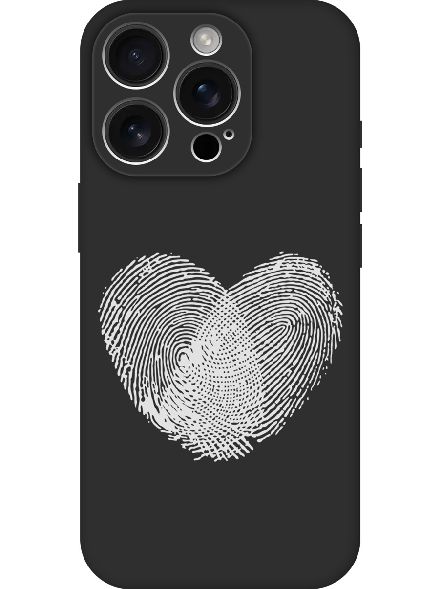

Силиконовый чехол на Apple iPhone 16 Pro с принтом "Отпечатки пальцев" матовый черный, Черный;белый;серый, 785197791