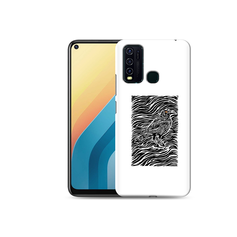 

Чехол MyPads Tocco для Vivo Y30 ворон в абстракции (PT149334.437.272), Прозрачный, Tocco