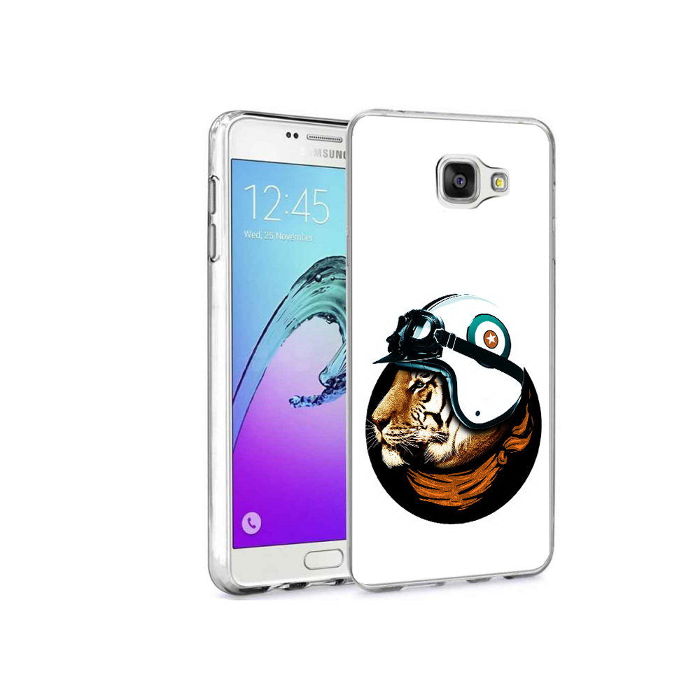 

Чехол MyPads Tocco для Samsung Galaxy A9 Pro Тигр в шлеме (PT52968.556.171), Прозрачный, Tocco
