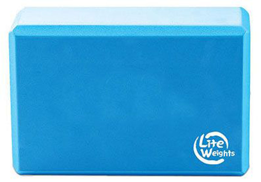 

Блок для йоги Lite Weights голубой 8 x 16 x 23 см
