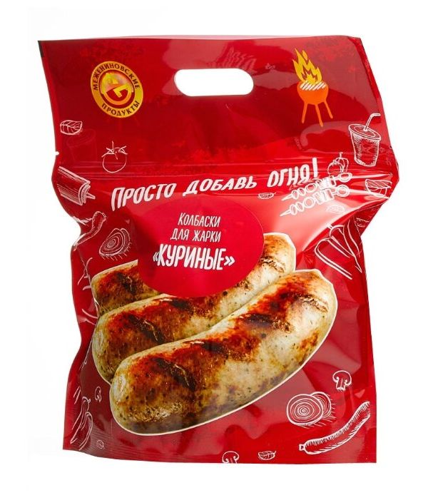 

Колбаски куриные Межениновская птицефабрика Микс для гриля охлажденные 600 г