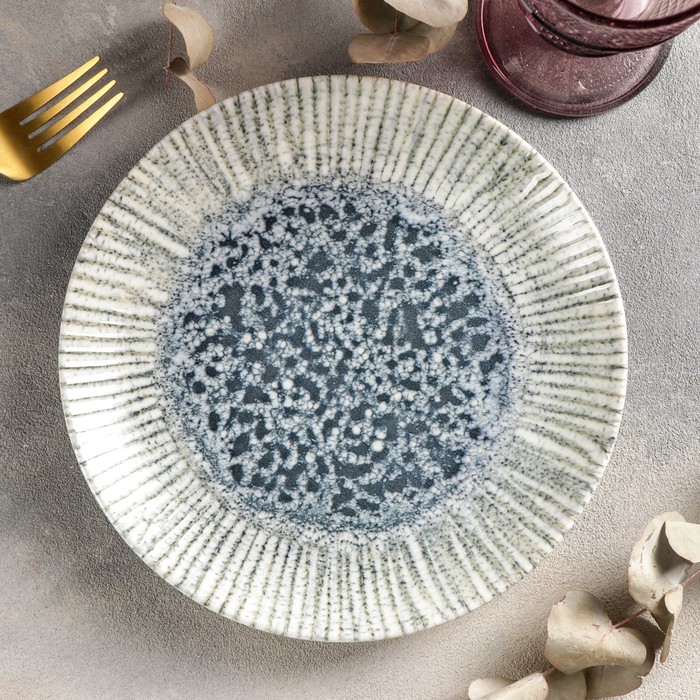 

Тарелка десертная Iris Blue, d=21 см, Серый