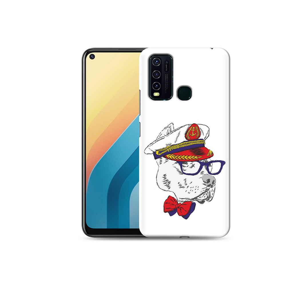 

Чехол MyPads Tocco для Vivo Y30 бульдог (PT149334.437.251), Прозрачный, Tocco