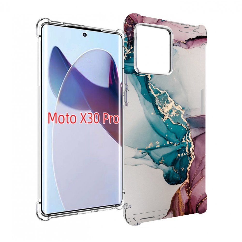

Чехол MyPads фиолетовый синий краски для Motorola Moto X30 Pro, Прозрачный, Tocco