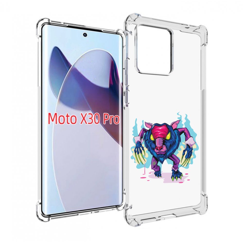 

Чехол MyPads фиолетовая-россомаха для Motorola Moto X30 Pro, Прозрачный, Tocco