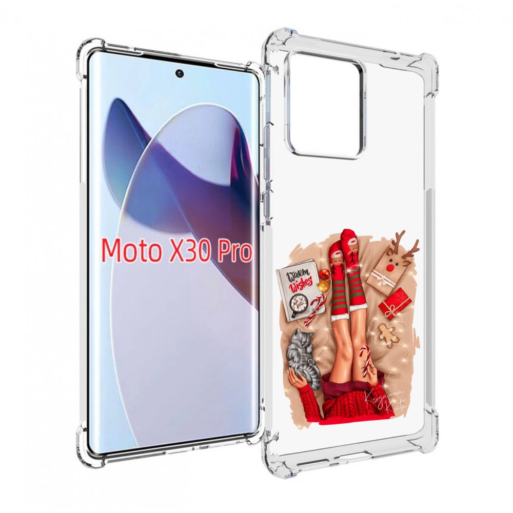 

Чехол MyPads уютный-арт женский для Motorola Moto X30 Pro, Прозрачный, Tocco