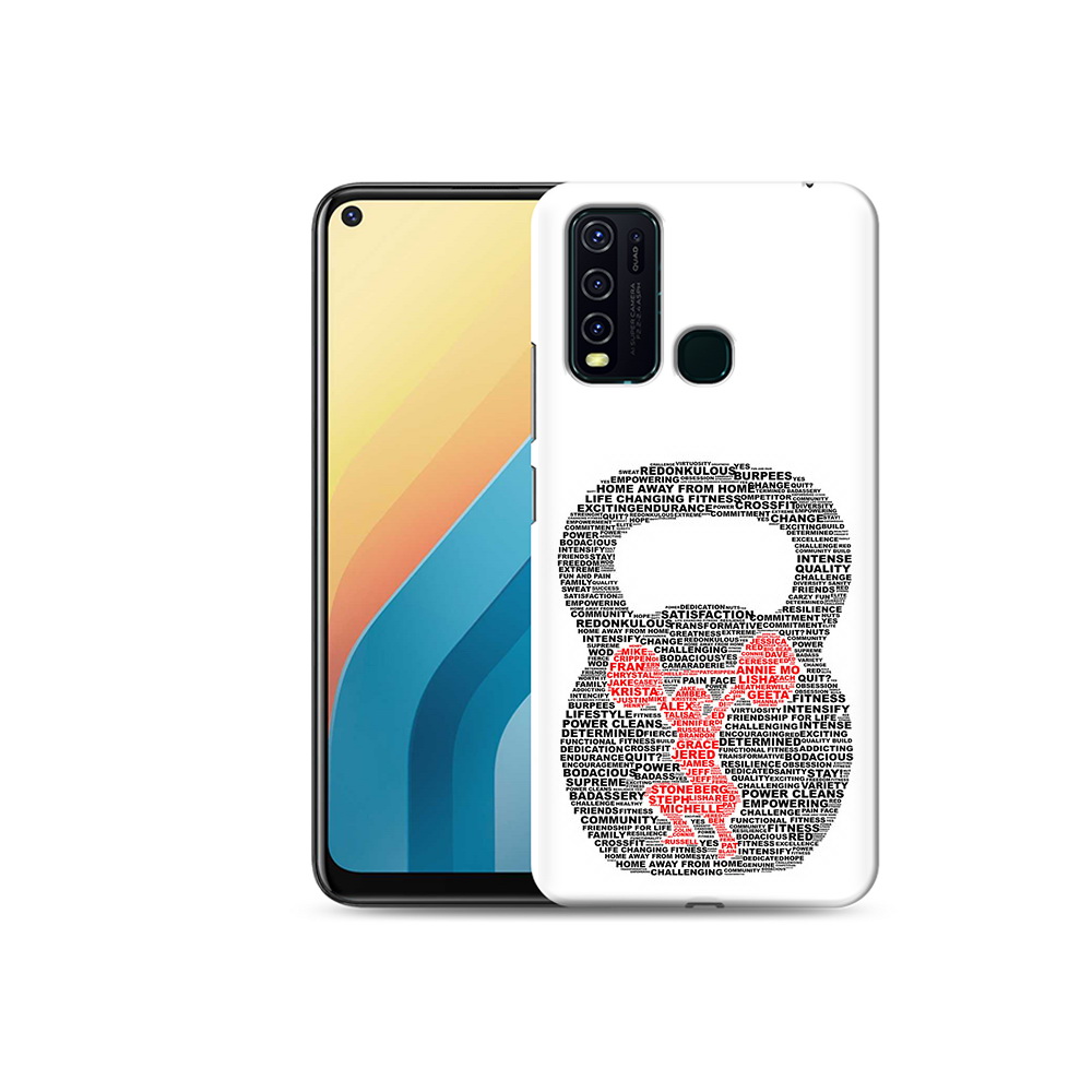 

Чехол MyPads Tocco для Vivo Y30 бодибилдинг гиря из слов (PT149334.437.232), Прозрачный, Tocco