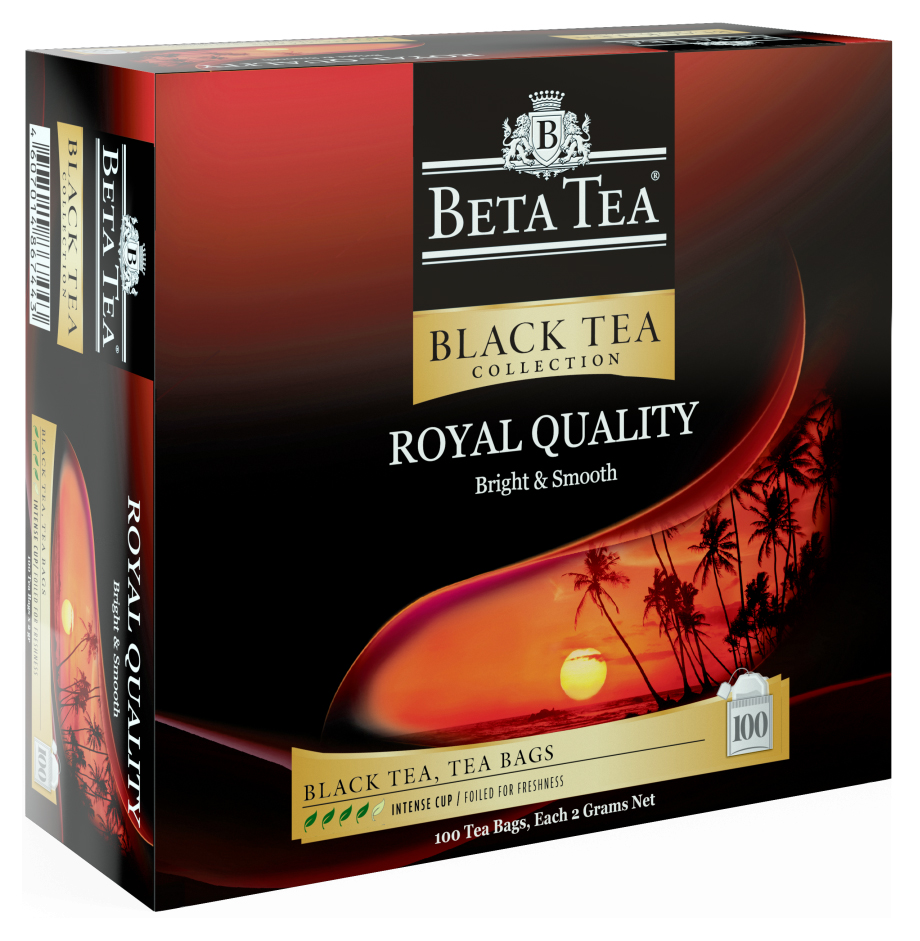 фото Чай черный beta tea королевское качество в пакетиках 1,5 г x 100 шт