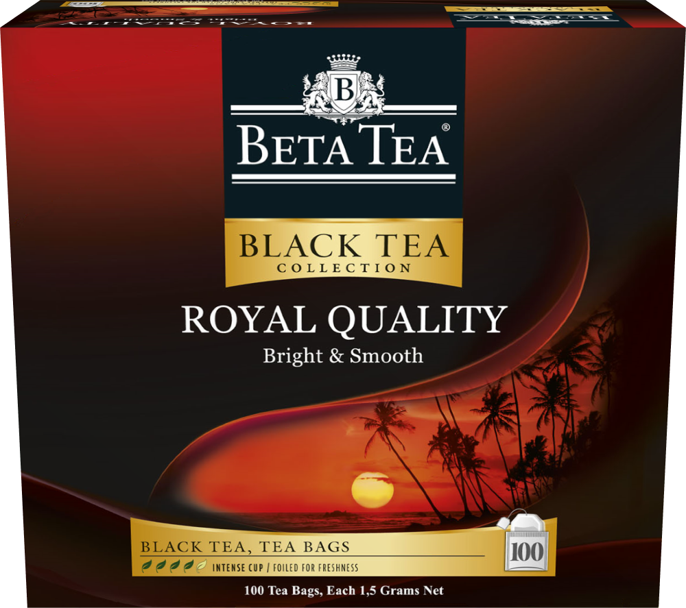Чай Beta Tea Royal quality черный, мелколистовой, 100 пакетиков