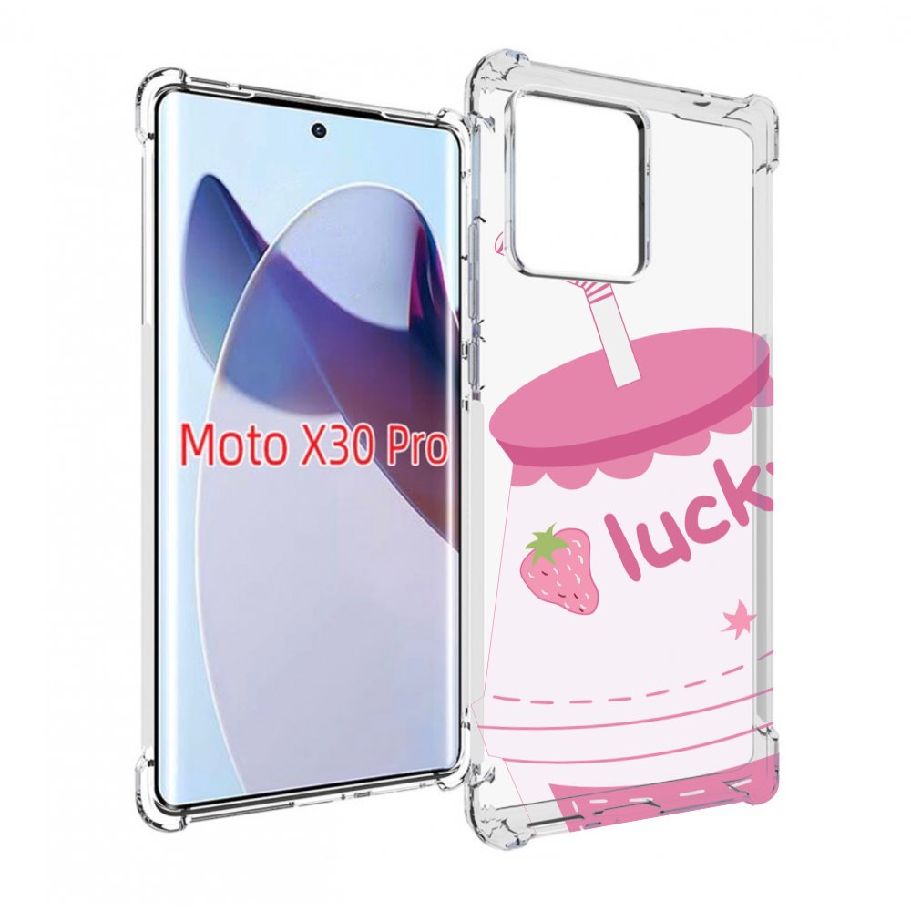 

Чехол MyPads удачный-напиток для Motorola Moto X30 Pro, Прозрачный, Tocco