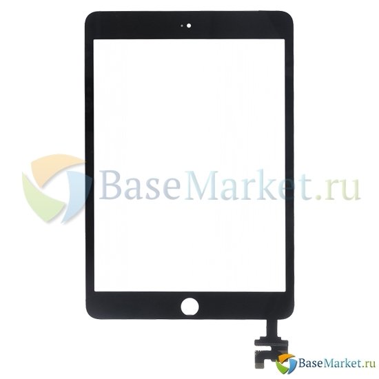 

Тачскрин (сенсор) BaseMarket для Apple iPad mini 3 в сборе с разъемом (черный)