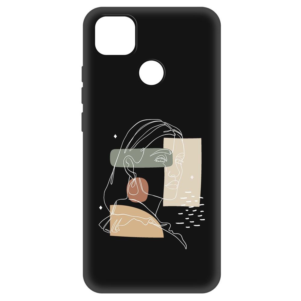 фото Чехол-накладка krutoff soft case уверенность для xiaomi redmi 9c черный