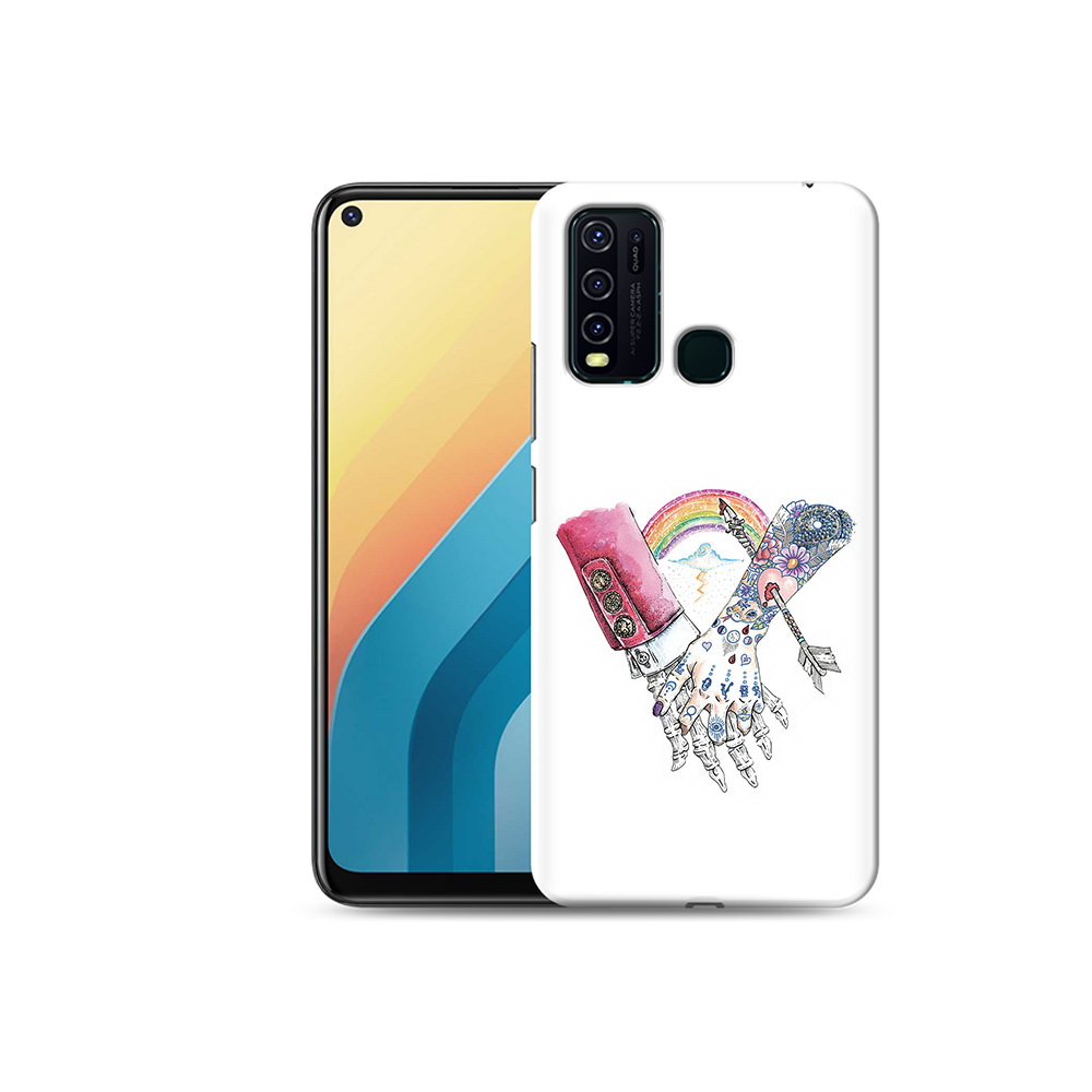 

Чехол MyPads Tocco для Vivo Y30 абстракция руки в татуировках (PT149334.437.212), Прозрачный, Tocco