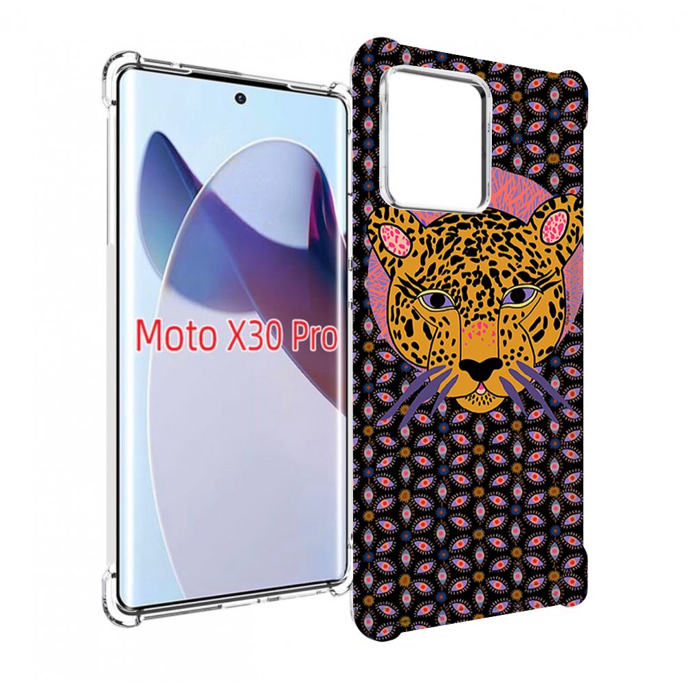 

Чехол MyPads тигр-в-глазах для Motorola Moto X30 Pro, Прозрачный, Tocco