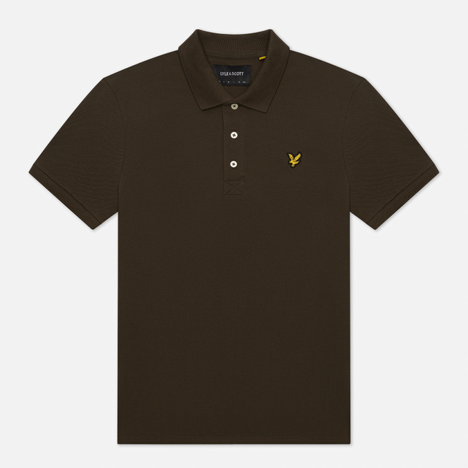 фото Футболка-поло мужская lyle & scott sp400vog хаки xl lyle&scott