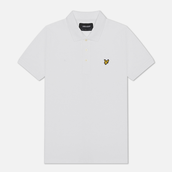 фото Футболка-поло мужская lyle & scott sp400vb белая xxl lyle&scott