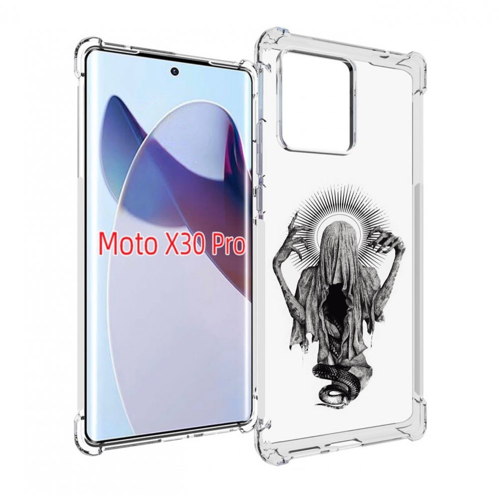 

Чехол MyPads страшная змея в мантии для Motorola Moto X30 Pro, Прозрачный, Tocco