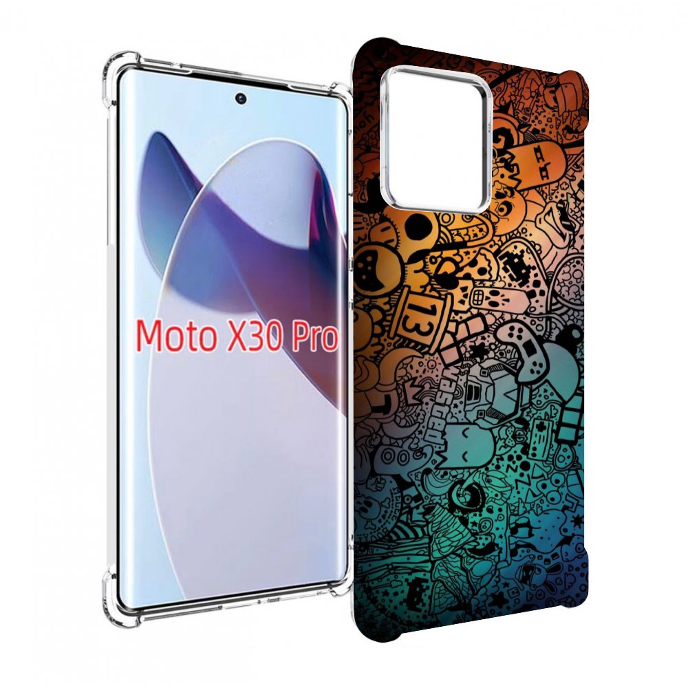 

Чехол MyPads стикеты в тени для Motorola Moto X30 Pro, Прозрачный, Tocco