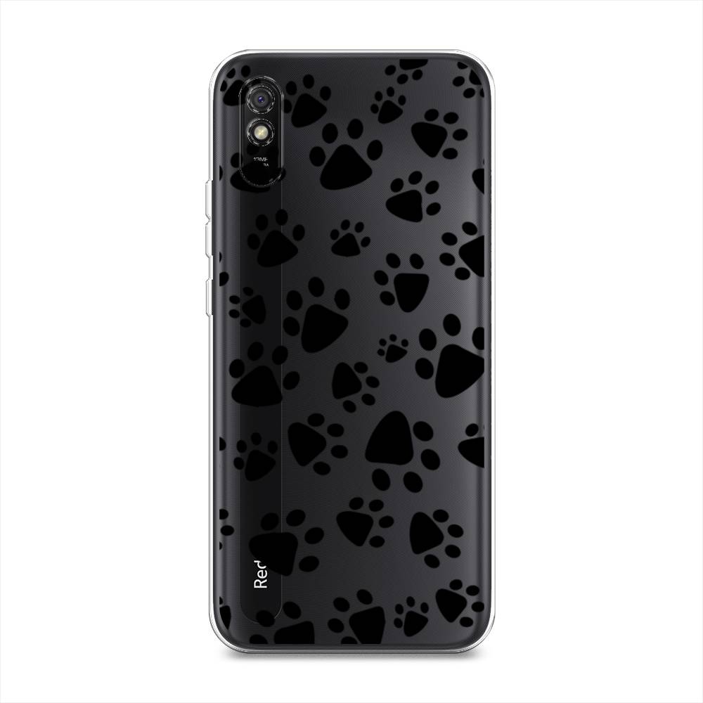 

Чехол Awog на Xiaomi Redmi 9A "Лапки черные", Разноцветный, 38950-2