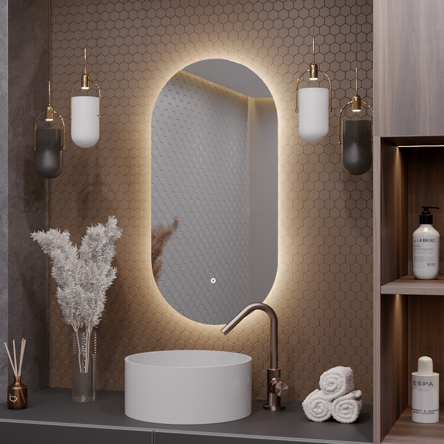 Зеркало для ванной Alias Олимпия 180*80  с нейтральной LED-подсветкой я от мамы ни на шаг валаханович к л