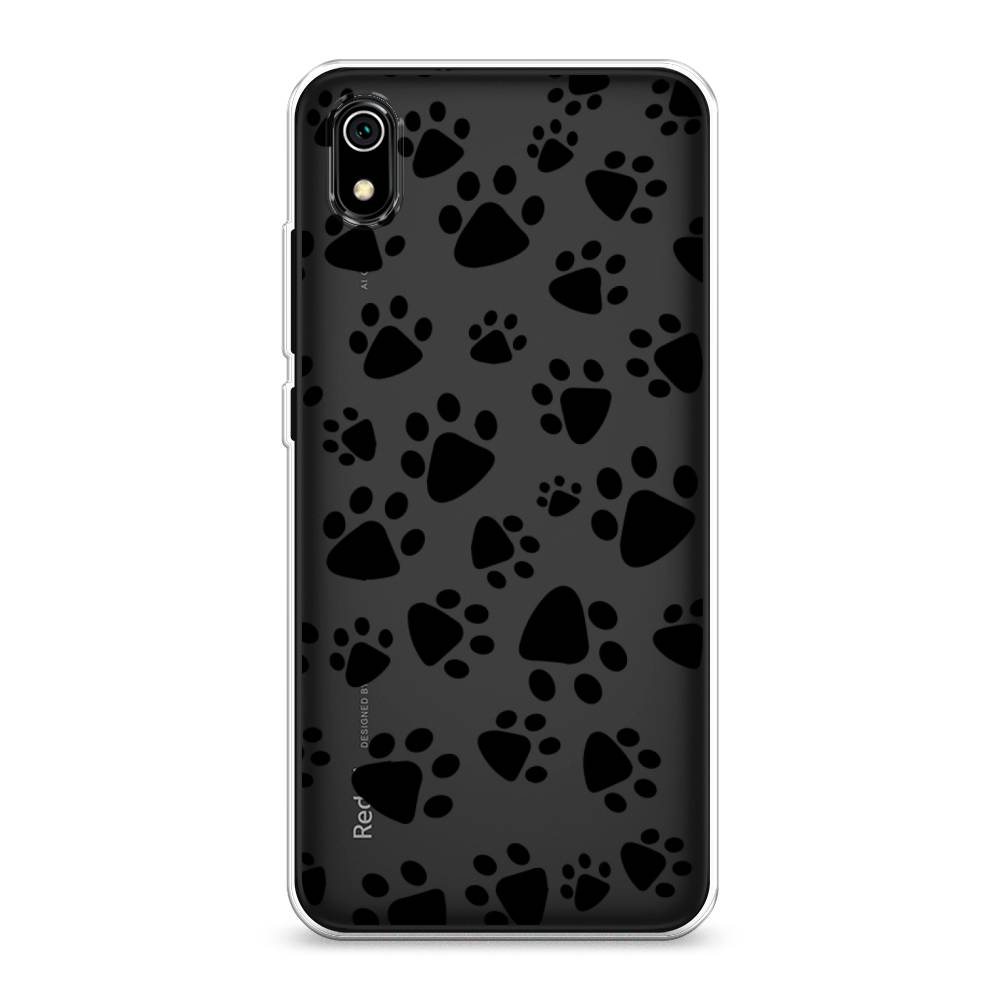 

Чехол Awog на Xiaomi Redmi 7A "Лапки черные", Разноцветный, 35450-2