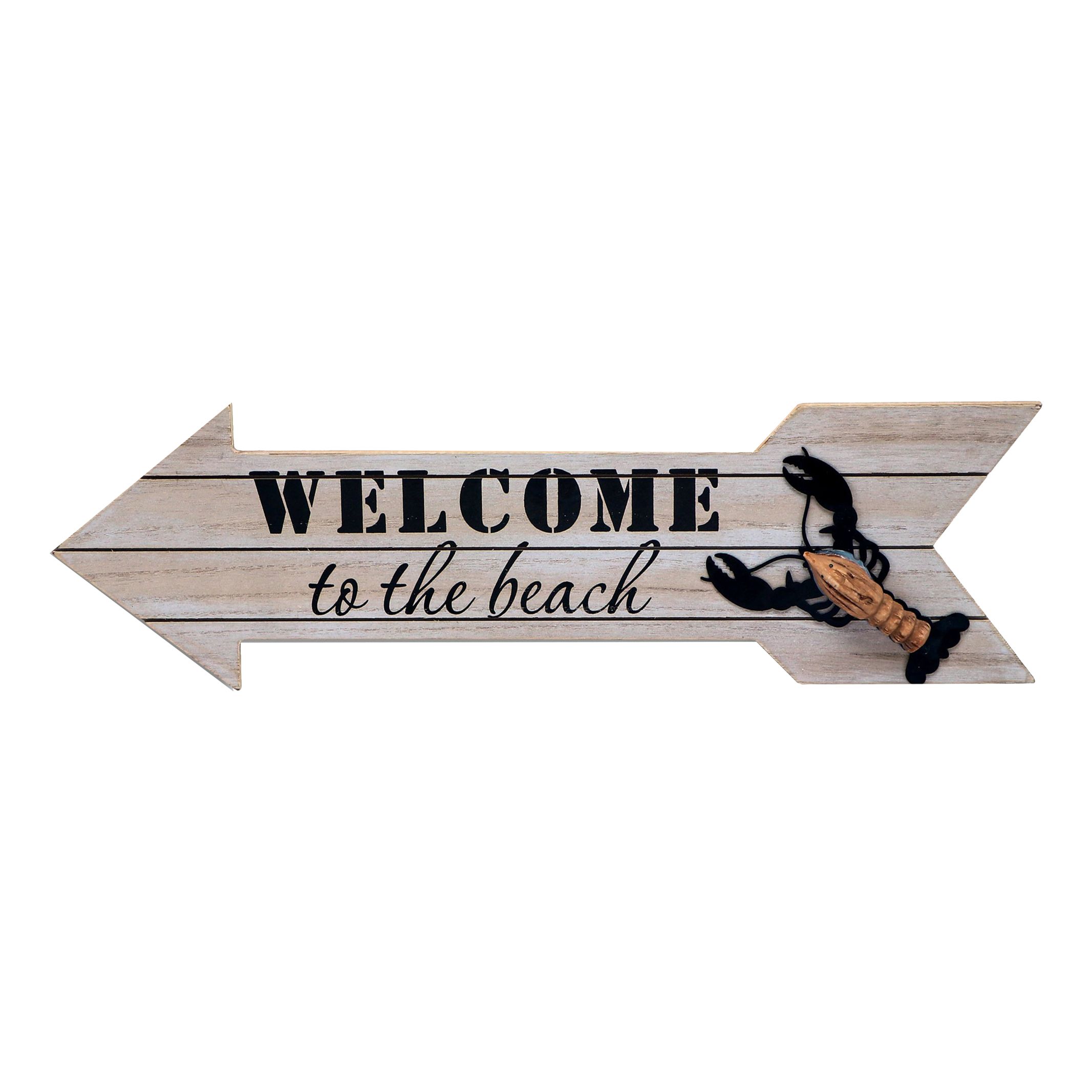 

Панно Liansheng Welcome to the beach с раком 47 х 2 х 14 см печать