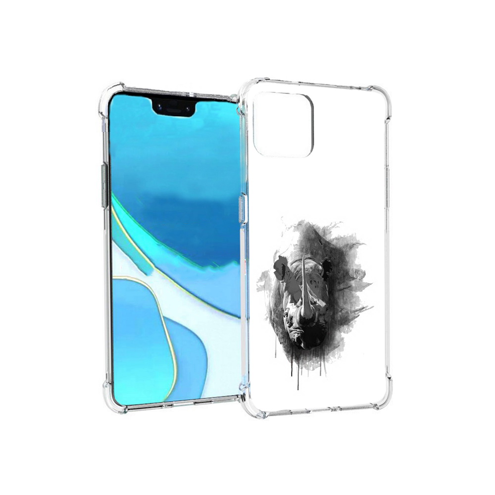 

Чехол MyPads Tocco для Google Pixel 4 XL носорог, Прозрачный, Tocco
