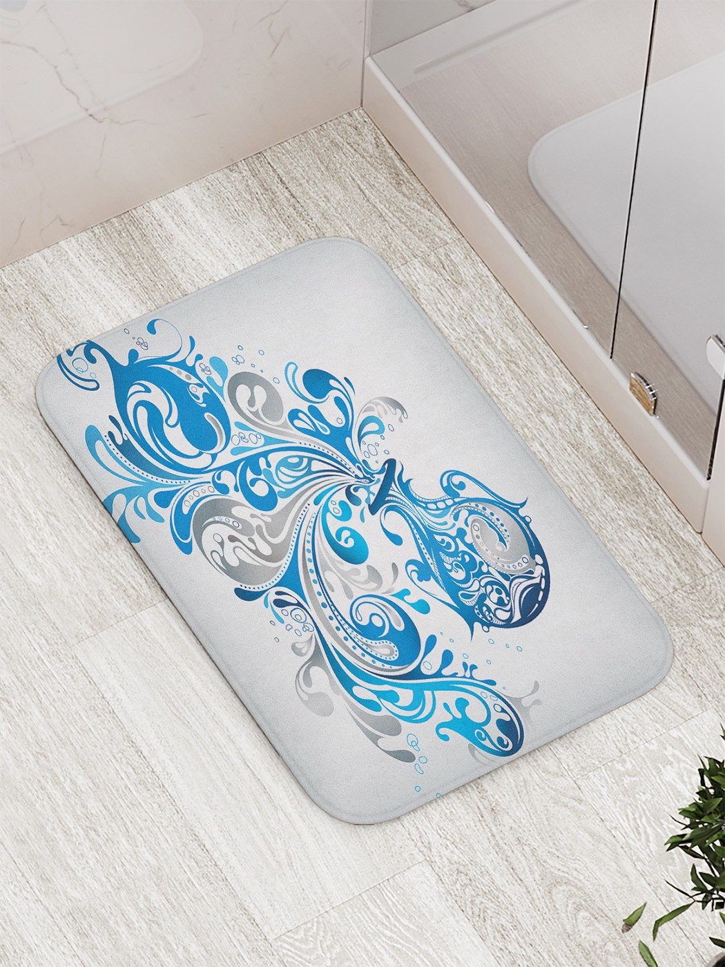 

Коврик противоскользящий для ванной, сауны, бассейна, 77х52 см bath_58195 JoyArty
