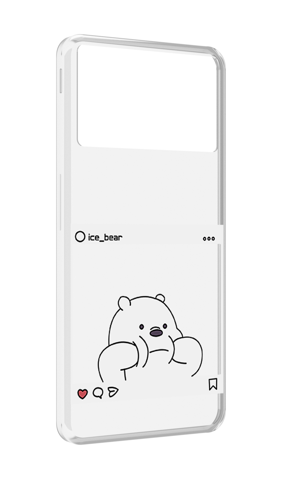 

Чехол MyPads ледяной-медведь для ZTE Nubia Z40S Pro, Прозрачный, Tocco
