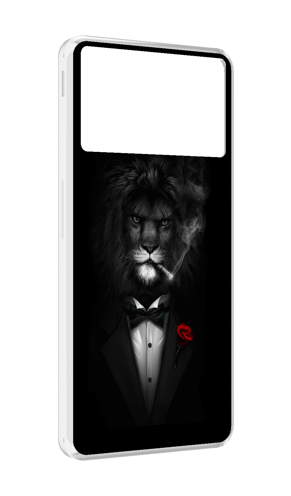 Чехол MyPads лев-в-темноте-с-сигаретой мужской для ZTE Nubia Z40S Pro