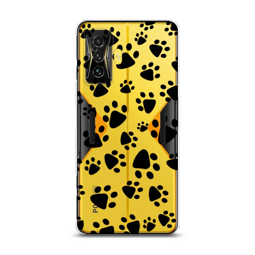

Чехол Awog на Xiaomi Redmi K50 GE/F4 GT "Лапки черные", Разноцветный, 314950-2