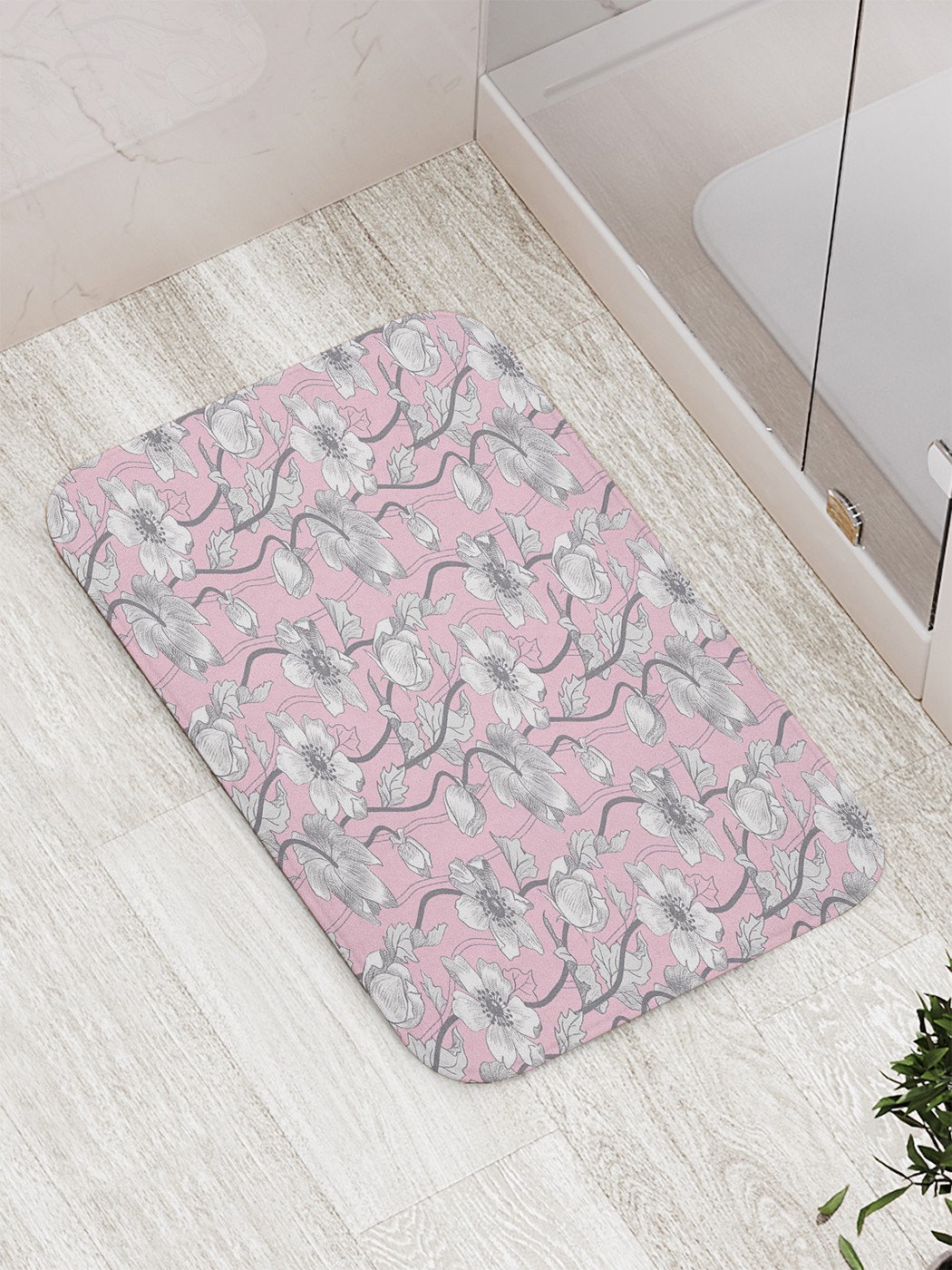 

Коврик противоскользящий для ванной, сауны, бассейна, 77х52 см bath_58180 JoyArty