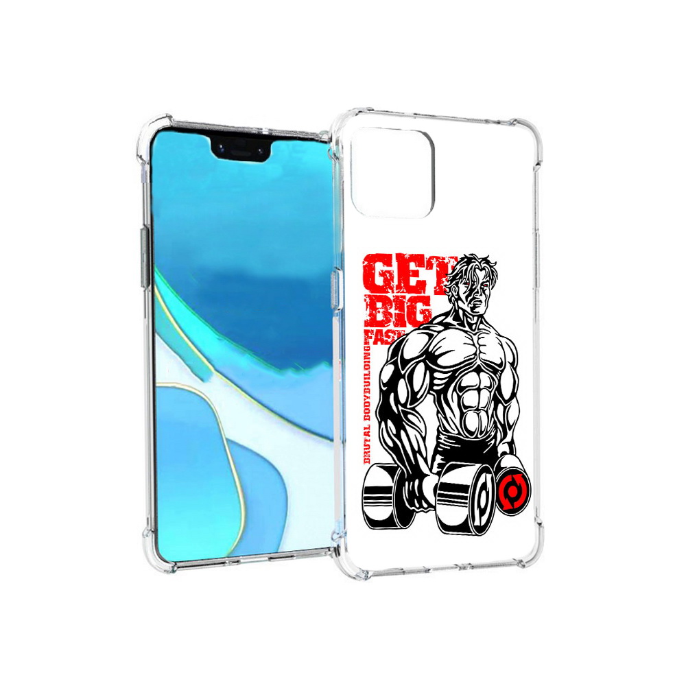 

Чехол MyPads Tocco для Google Pixel 4 XL накаченное тело, Прозрачный, Tocco