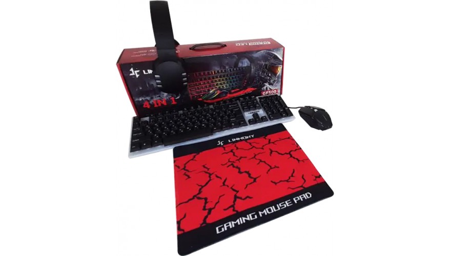 Игровой Комплект клавиатура и мышь Linmony GF500 4in1 Gaming Combo (6930878761151)