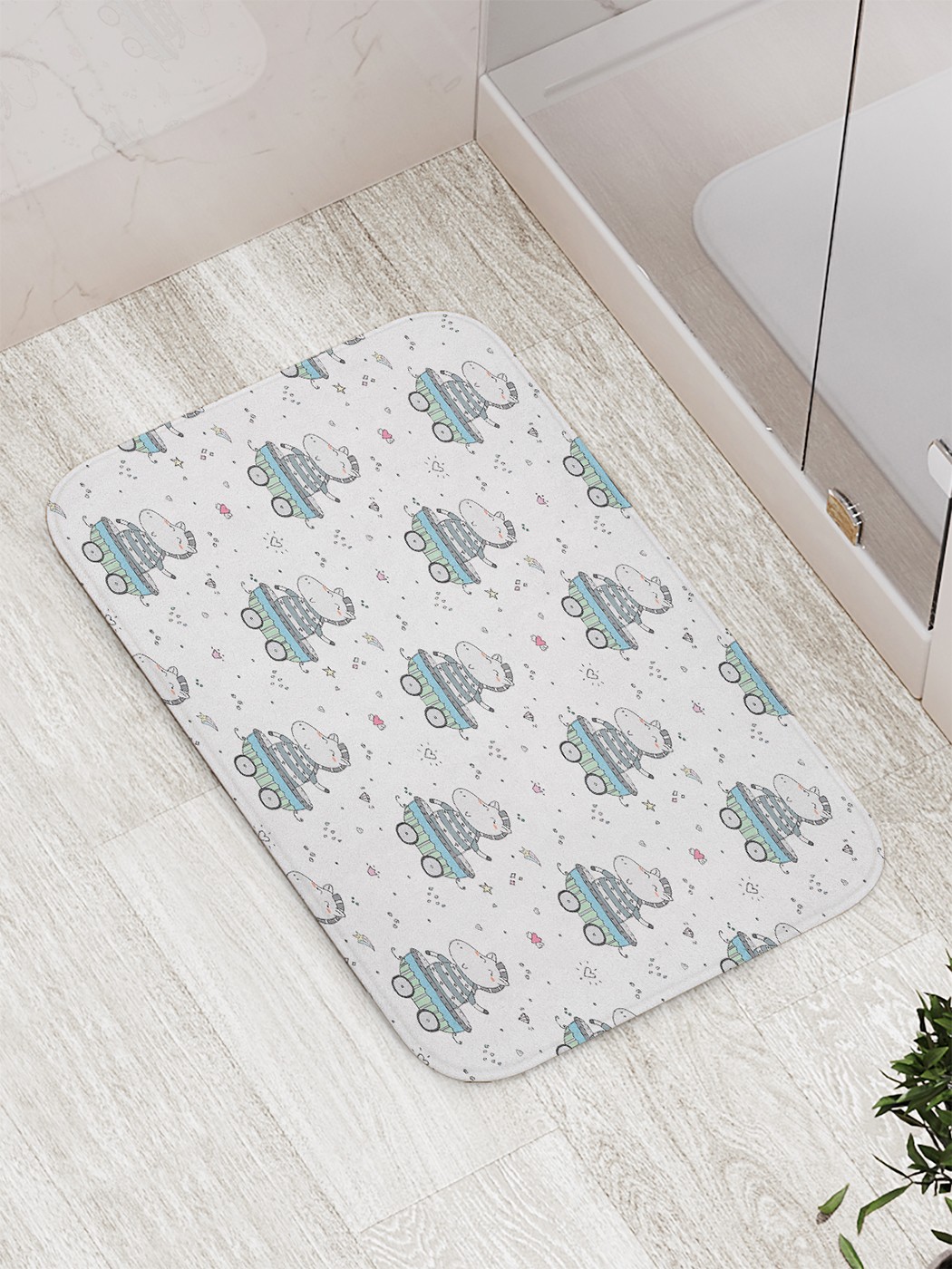 

Коврик противоскользящий для ванной, сауны, бассейна, 77х52 см bath_58141 JoyArty