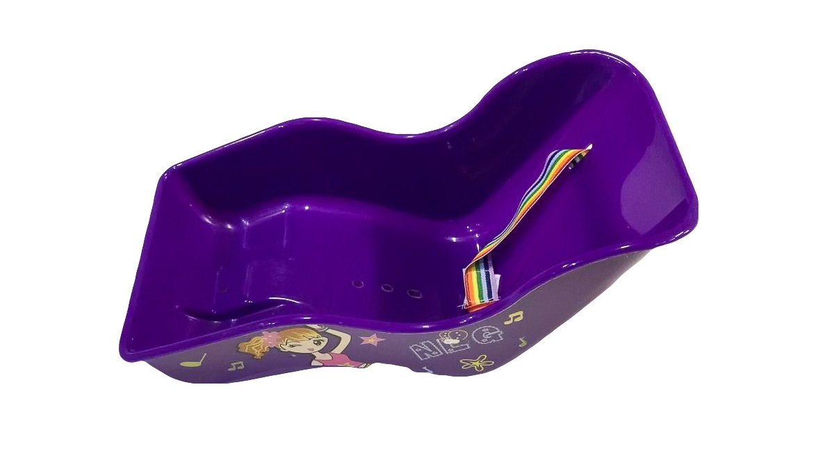 Кресло велосипедное для кукол детское, универсальное крепление на раму с ремешками, цвет ф