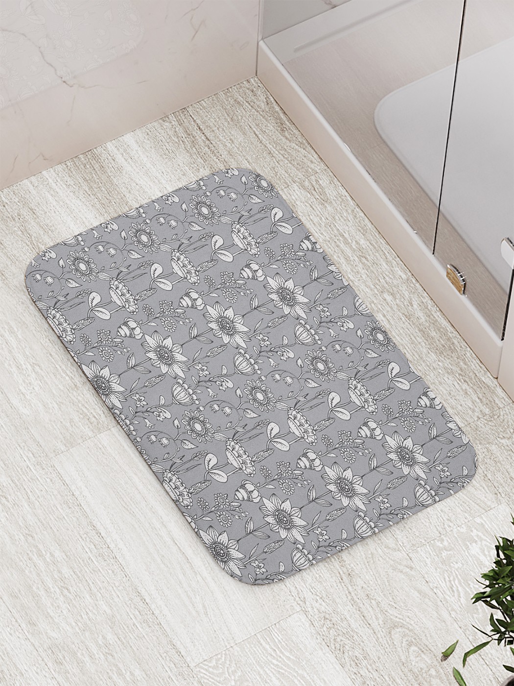 

Коврик противоскользящий для ванной, сауны, бассейна, 77х52 см bath_58131 JoyArty