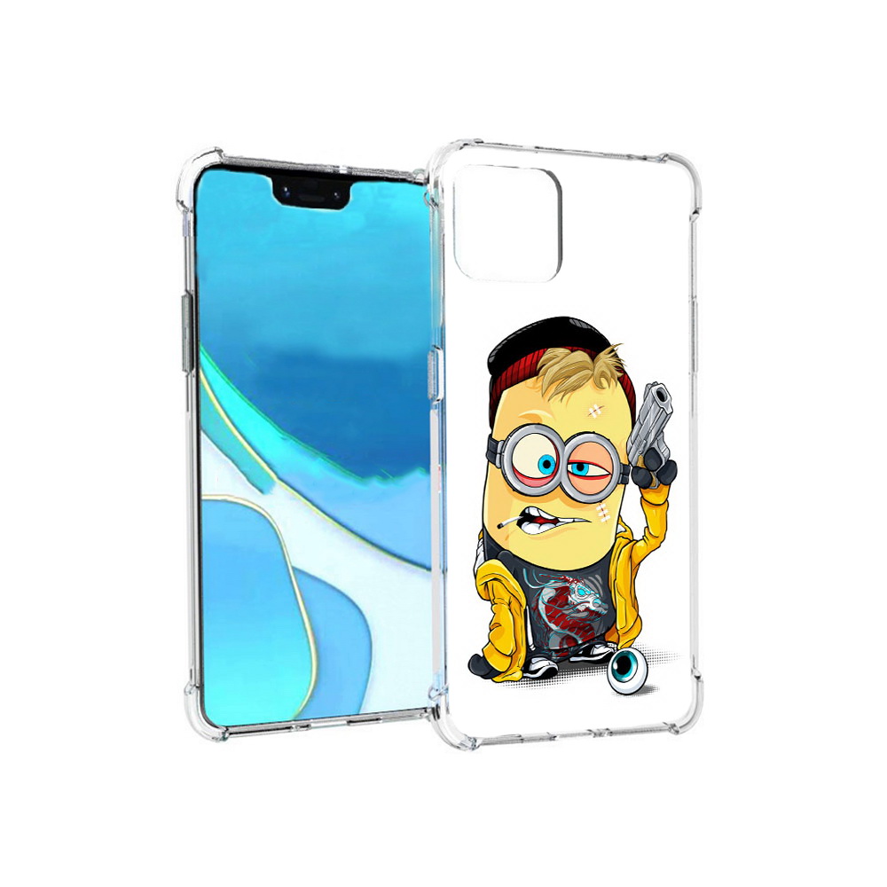 

Чехол MyPads Tocco для Google Pixel 4 XL миньон бандит, Прозрачный, Tocco