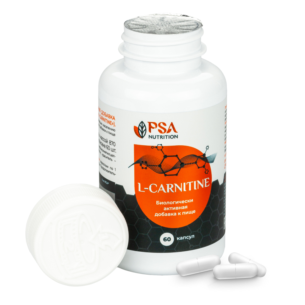 L-carnitine PSA Nutrition L-карнитин для похудения капсулы 60 шт.